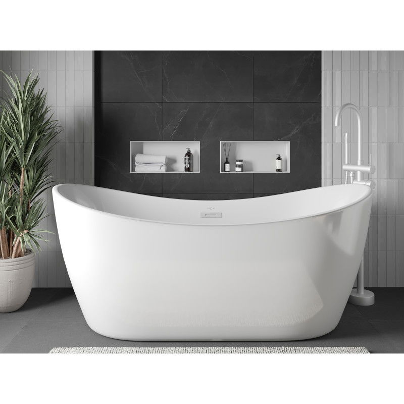 Mexen X-Wall-NR raft încastrat fără flanșă 45 x 20 cm, alb - 1921452010