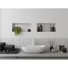 Mexen X-Wall-NR raft încastrat fără ramă 45 x 20 cm, alb - 1921452010