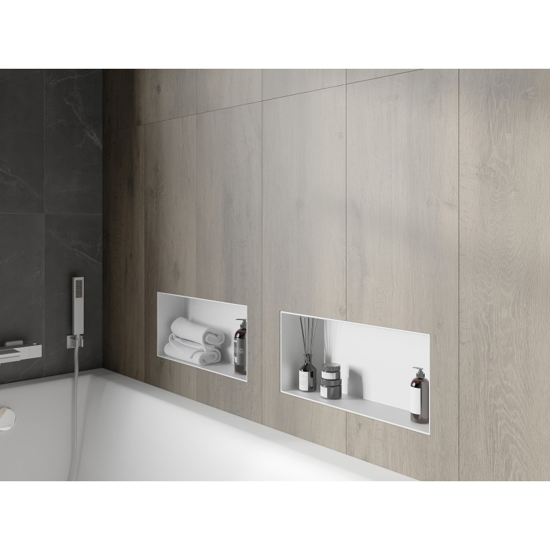 Mexen X-Wall-NR raft încastrat fără ramă 45 x 20 cm, alb - 1921452010