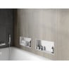 Mexen X-Wall-NR raft încastrat fără ramă 45 x 20 cm, alb - 1921452010
