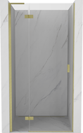 Mexen Mist-H L bal ajtó zuhanyozóhoz bal 105 cm, átlátszó, arany kefélt - 8A5L-105-000-55-00-L