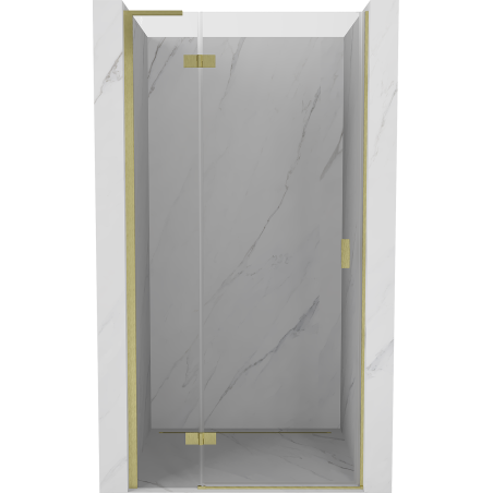 Mexen Mist-H L uși de duș batante stânga 110 cm, transparent, auriu periat - 8A5L-110-000-55-00-L