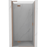 Mexen Mist-H L zuhanyajtó nyíló bal 70 cm, átlátszó, csiszolt réz - 8A5L-070-000-65-00-L