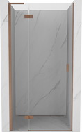 Mexen Mist-H L ușă de duș batantă stânga 70 cm, transparent, cupru periat - 8A5L-070-000-65-00-L