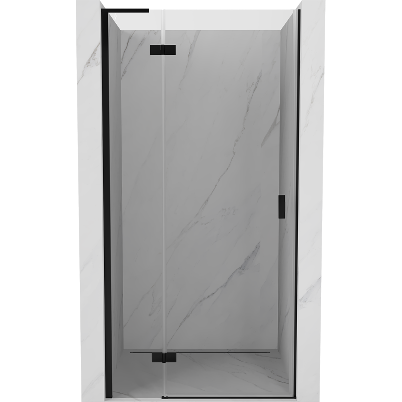 Mexen Mist-H L uși de duș batante stânga 70 cm, transparente, negre - 8A5L-070-000-70-00-L