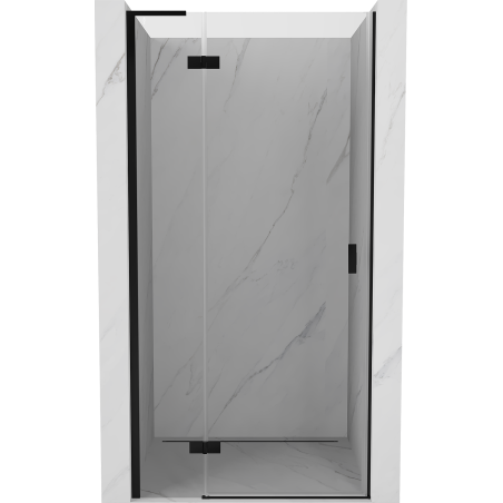 Mexen Mist-H L uși de duș batante stânga 70 cm, transparente, negre - 8A5L-070-000-70-00-L