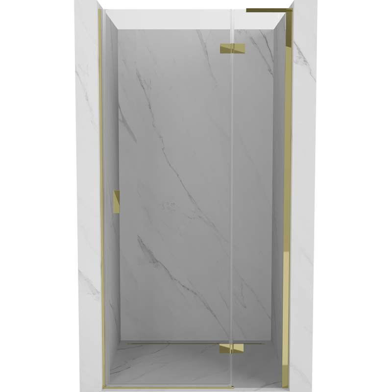 Mexen Mist-H L uși de duș pivotante dreapta 80 cm, transparent, auriu - 8A5L-080-000-50-00-P