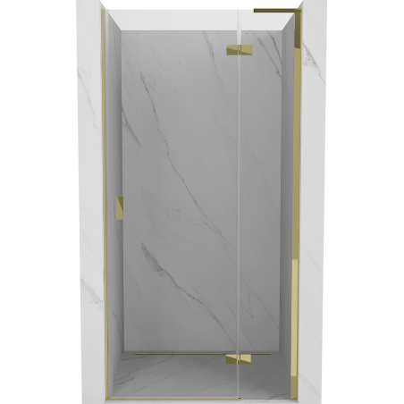 Mexen Mist-H L uși de duș pivotante dreapta 80 cm, transparent, auriu - 8A5L-080-000-50-00-P
