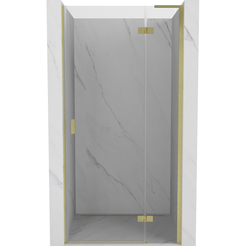 Mexen Mist-H L ușă de duș cu balama dreapta 70 cm, transparentă, auriu periat - 8A5L-070-000-55-00-P
