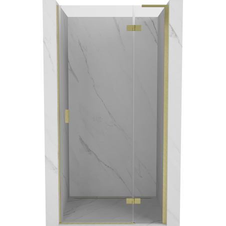 Mexen Mist-H L ușă de duș cu balama dreapta 70 cm, transparentă, auriu periat - 8A5L-070-000-55-00-P
