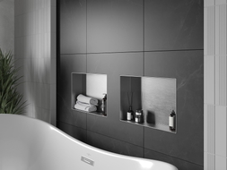 Mexen X-Wall-NR fülke nélküli polc 45 x 30 cm, inox - 1911453010