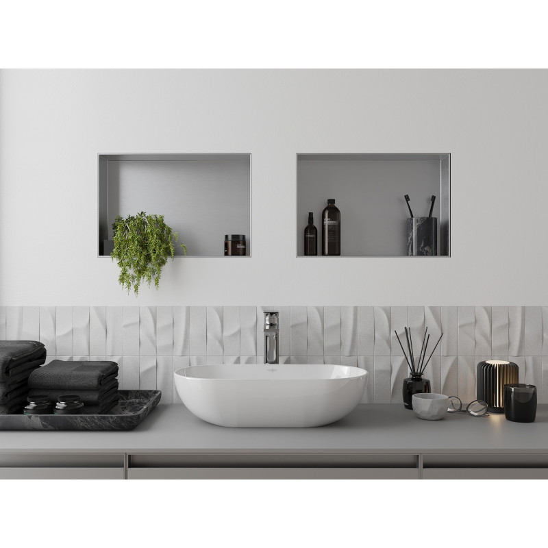 Mexen X-Wall-NR fülke nélküli polc 45 x 30 cm, inox - 1911453010