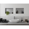 Mexen X-Wall-NR szegély nélküli faliszekrény 45 x 30 cm, inox - 1911453010