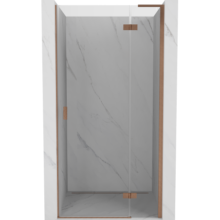 Mexen Mist-H L usa de duș atașabilă dreaptă 90 cm, transparentă, cupru periat - 8A5L-090-000-65-00-P