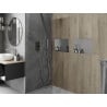Mexen X-Wall-NR süllyesztett polc karima nélkül 45 x 30 cm, inox - 1911453010