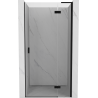 Drzwi duș Mexen Mist-H L, dreapta, 70 cm, transparent, negre - 8A5L-070-000-70-00-P