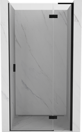Mexen Mist-H L zuhanyajtó jobbos 110 cm, átlátszó, fekete - 8A5L-110-000-70-00-P