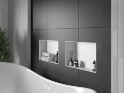 Mexen X-Wall-NR raft încastrat fără bordură 45 x 30 cm, alb - 1921453010