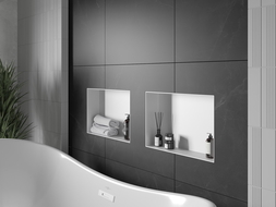 Mexen X-Wall-NR raft nișă fără flanșă 45 x 30 cm, alb - 1921453010