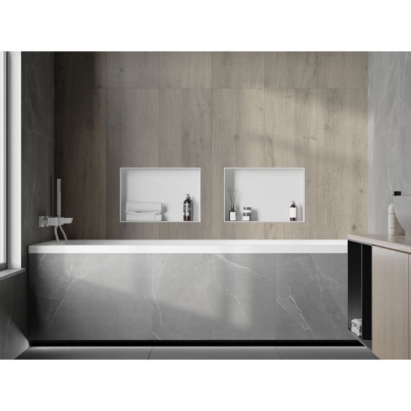 Mexen X-Wall-NR raft nișă fără flanșă 45 x 30 cm, alb - 1921453010