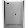 Mexen Mist-H ușă de duș cu balamale stânga 140 cm, transparent, negru - 8A5-140-001-70-00-L