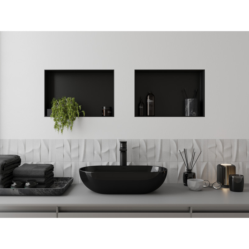 Mexen X-Wall-NR raft încastrat fără ramă 45 x 30 cm, negru - 1971453010