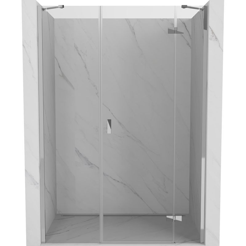 Mexen Mist-H uși de duș cu deschidere dreaptă 135 cm, transparent, crom - 8A5-135-001-01-00-P