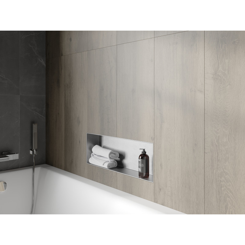 Mexen X-Wall-NR perem nélküli fali polc 60 x 20 cm, inox - 1911602010