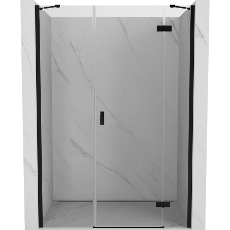 Mexen Mist-H ușă de duș dreptunghiular dreapta 130 cm, transparent, negru - 8A5-130-001-70-00-P
