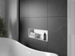 Mexen X-Wall-NR raft încastrat fără margine 60 x 20 cm, alb - 1921602010