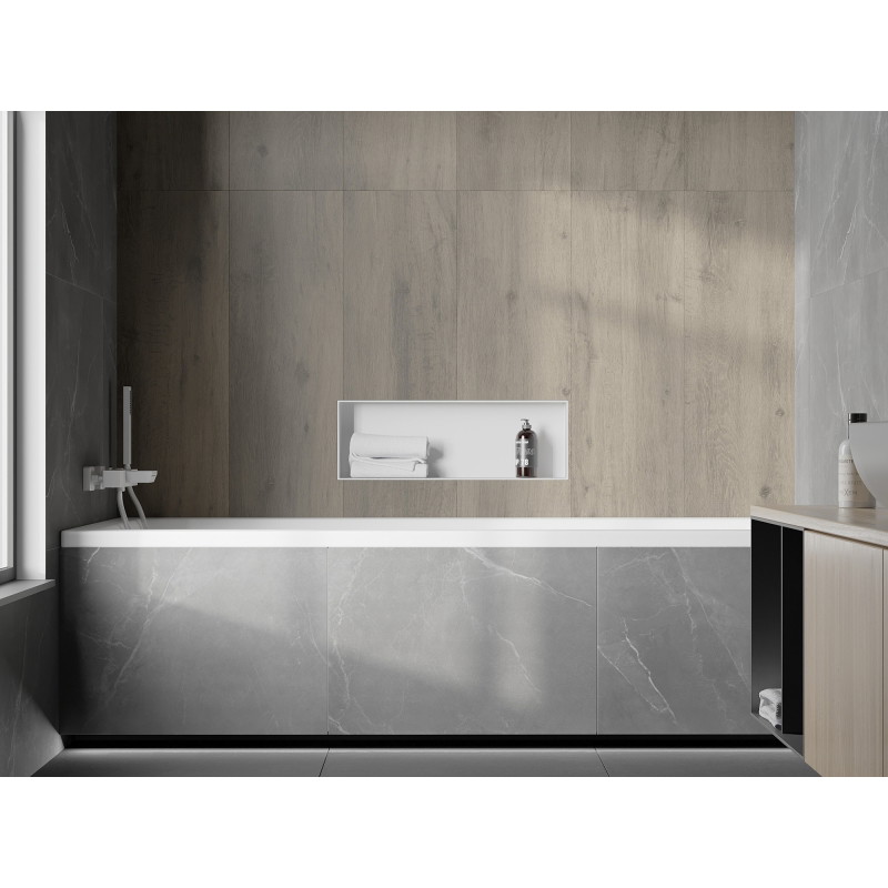 Mexen X-Wall-NR raft încastrat fără margine 60 x 20 cm, alb - 1921602010