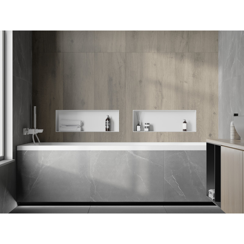 Mexen X-Wall-NR raft în perete fără flanșă 60 x 20 cm, alb - 1921602010