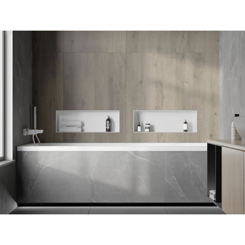 Mexen X-Wall-NR raft încastrat fără flanșă 60 x 20 cm, alb - 1921602010