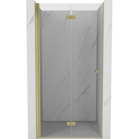 Mexen Mist-F uși de duș pliabile stânga 60 cm, transparent, auriu periat - 8A6-060-000-55-00-L