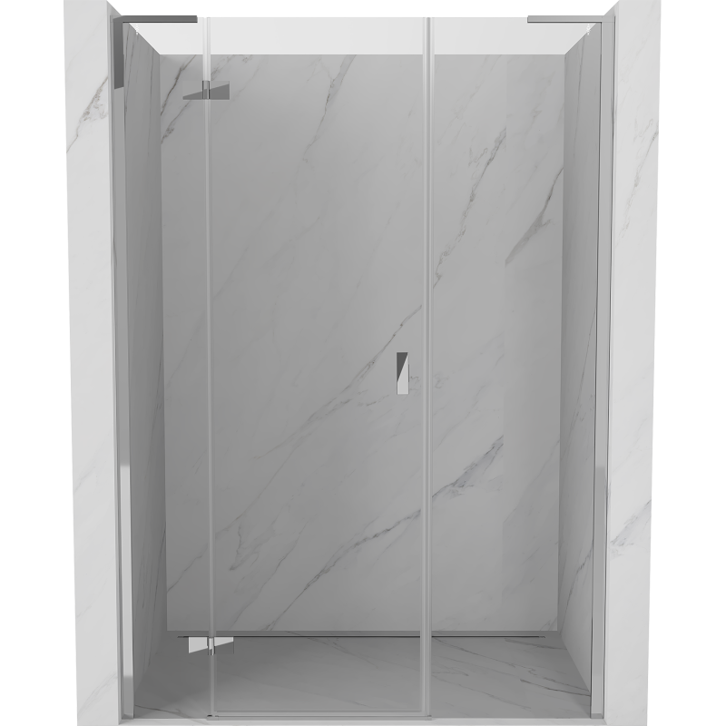 Mexen Mist-H L ușă de duș pivotantă stânga 150 cm, transparentă, crom - 8A5L-150-001-01-00-L