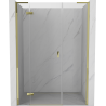 Mexen Mist-H L uși de duș batante stânga 150 cm, transparent, aurii - 8A5L-150-001-50-00-L