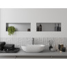Mexen X-Wall-NR raft încastrat fără colțar 60 x 20 cm, inox - 1911602010