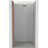 Mexen Mist-F uși de duș pliante stânga 85 cm, transparent, cupru periat - 8A6-085-000-65-00-L