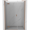 Mexen Mist-H L ușă de duș batantă stânga 150 cm, transparentă, cupru periat - 8A5L-150-001-65-00-L