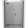 Mexen Mist-H L ușă de duș pivotantă stânga 150 cm, transparentă, neagră - 8A5L-150-001-70-00-L