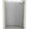 Mexen Mist-H L ușă de duș batantă dreaptă 120 cm, transparentă, aurie - 8A5L-120-001-50-00-P
