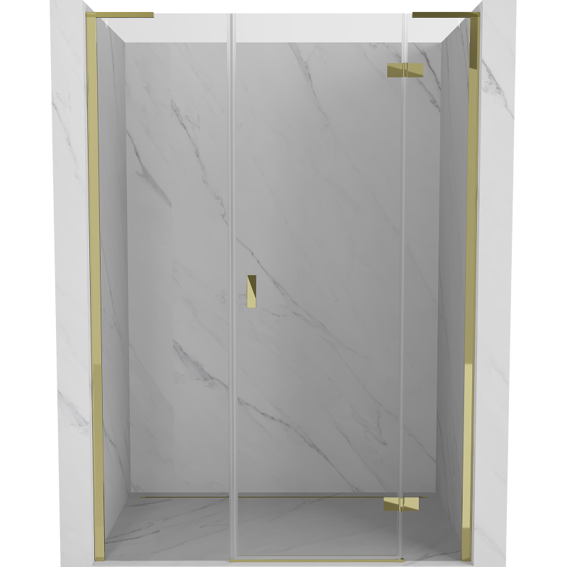 Mexen Mist-H L ușă pentru duș batantă dreaptă 150 cm, transparentă, aurie - 8A5L-150-001-50-00-P