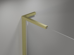 Mexen Mist-H L ușă de duș deschisă dreapta 125 cm, transparent, auriu periat - 8A5L-125-001-55-00-P