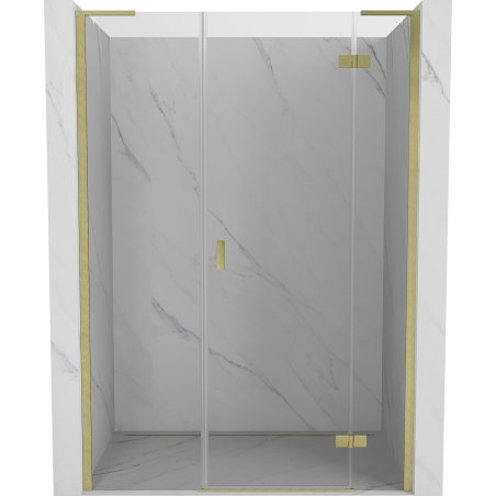 Mexen Mist-H L Uși de duș cu deschidere dreapta 130 cm, transparent, aur periat - 8A5L-130-001-55-00-P