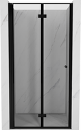 Mexen Mist-F ușă de duș pliabilă stânga 95 cm, ramă neagră, negru - 8A6-095-000-70-70-L