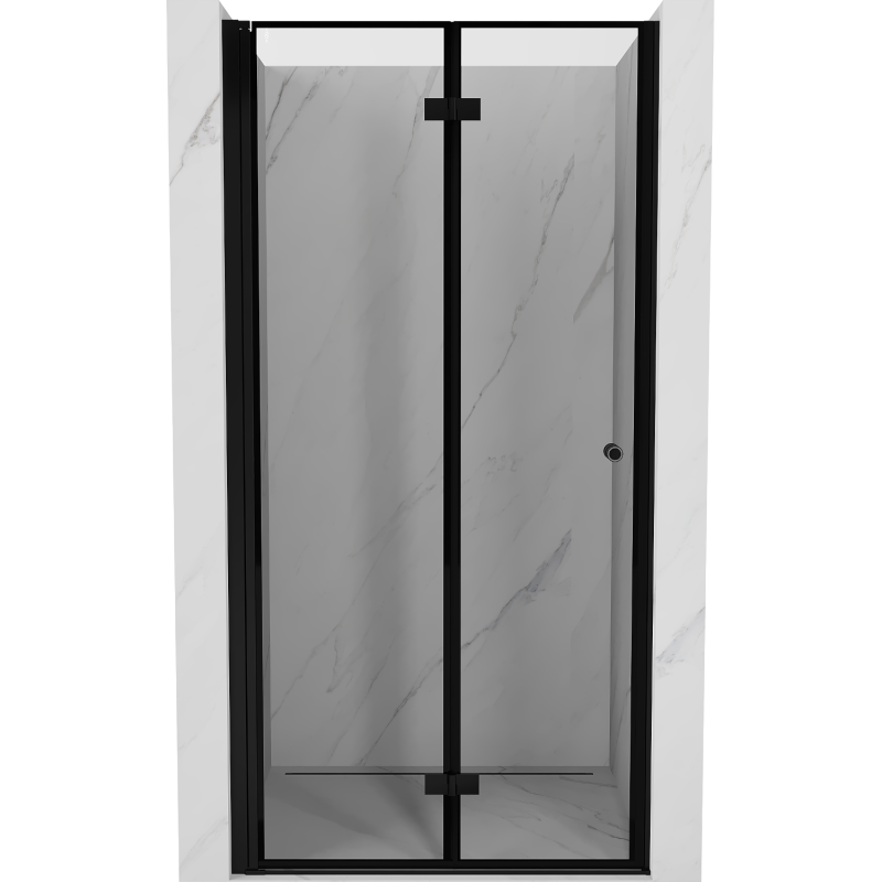Mexen Mist-F ușă de duș pliabilă stânga 100 cm, cadru negru, negru - 8A6-100-000-70-70-L