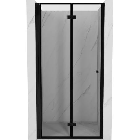 Mexen Mist-F ușă de duș pliabilă stânga 100 cm, cadru negru, negru - 8A6-100-000-70-70-L