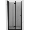 Mexen Mist-F ușă de duș pliabilă stânga 120 cm, ramă neagră, negru - 8A6-120-000-70-70-L