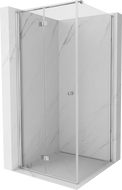 Cabină de duș rabatabilă Mexen Mist-F T stânga 75 x 75 cm, transparent, crom - 8A6T-075-075-01-00-L