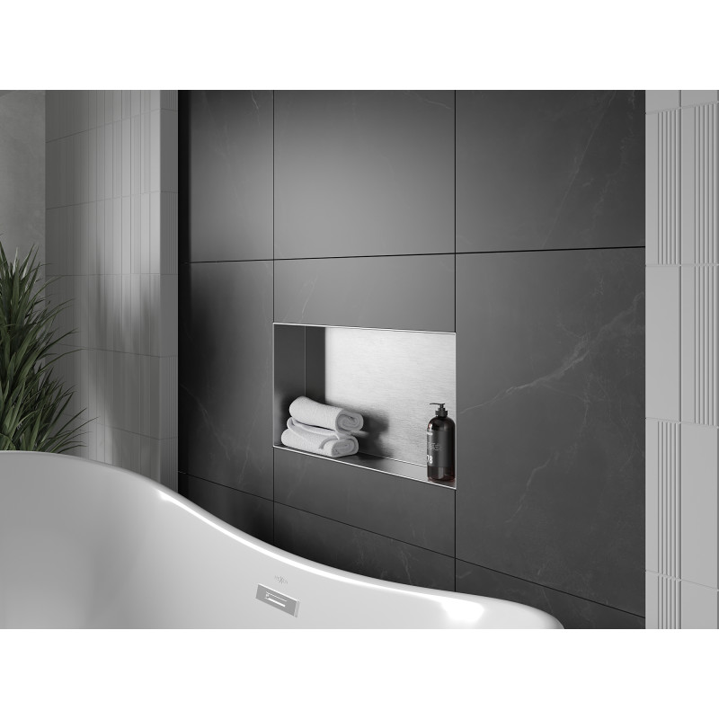 Mexen X-Wall-NR fülke nélküli polc 60 x 30 cm, inox - 1911603010